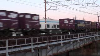 2009-12-29 [東海道本線] EF210-122 + コキ100系, 高速貨1055