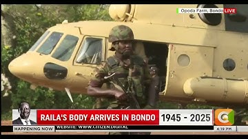 Raila Odinga’s body arrives at Opoda farm ahead of Sunday burial