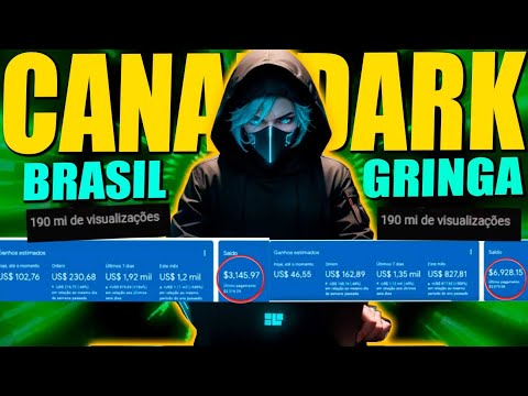 Canal Dark na gringa para ganhar mais SÓ COM VISUALIZAÇÕES