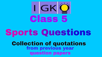 IGKO Class 5 International General Knowledge Olympiad