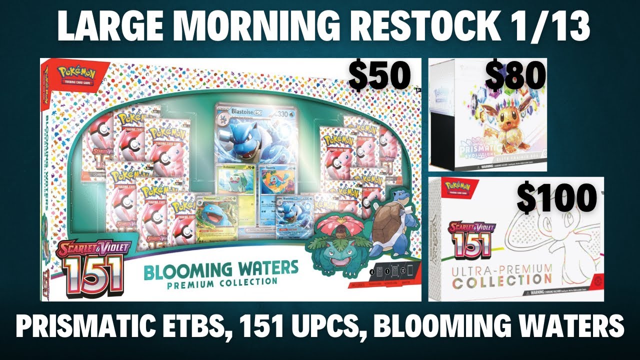 NOT CLICKBAIT LARGE MORNING RESTOCK OF BLOOMING WATERS, 100 151