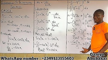 INTEGRATION OF TRIGONOMETRY FUNCTIONS (2) #excellentlinkacademy #calculus (WELL EXPLAINED)