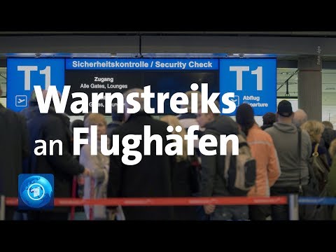 Warnstreiks an Flughäfen