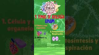 5 BIOLOGY topics that ALWAYS appear on your UNAM exam 5 BIOLOGY topics that ALWAYS appear on your UNAM exam