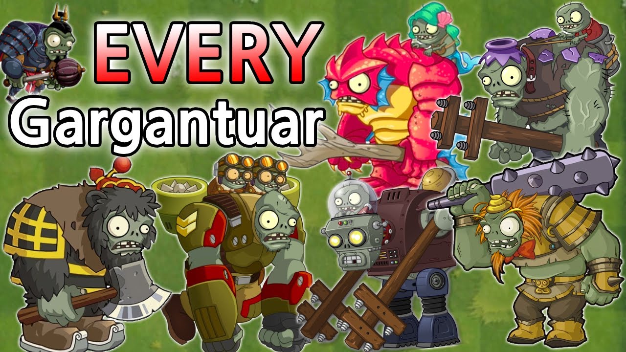 EVERY Gargantuar In Plants Vs Zombies Games