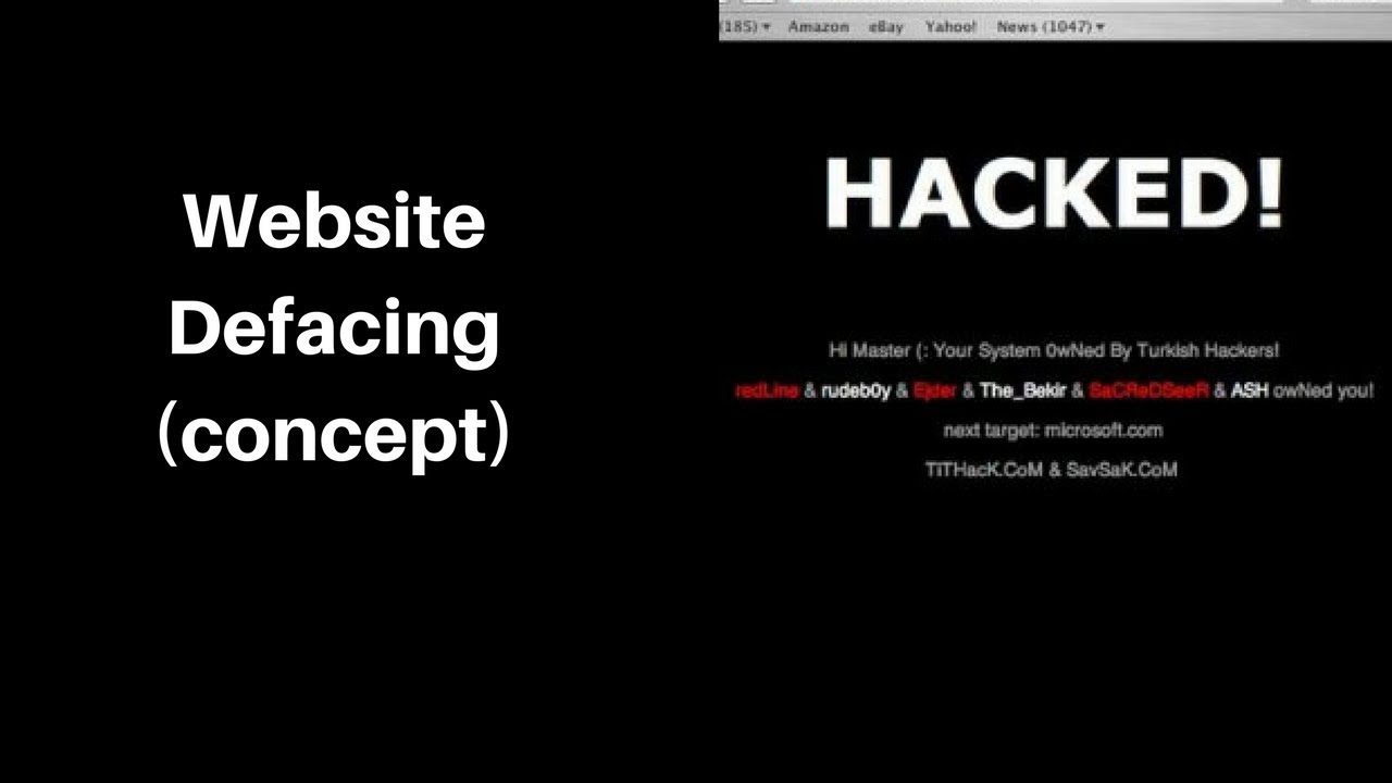 Website Defacing(Concept) | What is website defacing(Theory) - YouTube