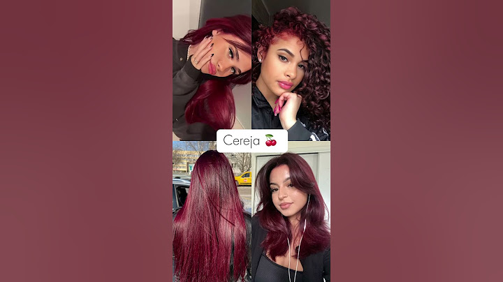 Cores de cabelo tendência 2024 #coresdecabelo #cabelos #cabelocereja