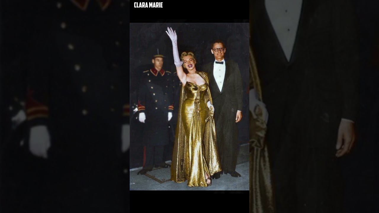 This Gold Dress Met a Queen  Marilyn Monroe, London 1956 - YouTube
