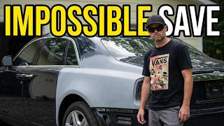 Saving A $5,000 Rolls Royce Ghost Quarter Panel With A Lot Of Work