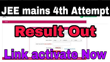 JEE mains 4th attempt Result out। JEE mains result 2021 today news। JEE mains expected result date।
