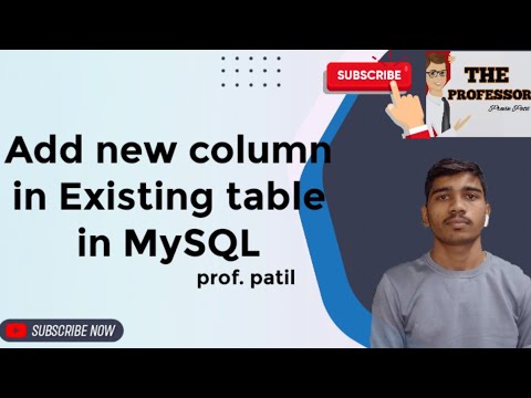 Add new column to existing table in SQL | New column to table in sql | SQL Alter Command