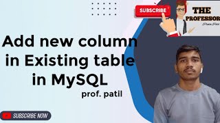 Add new column to existing table in SQL | New column to table in sql | SQL Alter Command