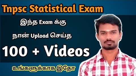 100 + Videos | Tnpsc Statistical Exam