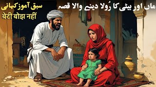 A story that made mother and daughter cry. Daughter is not a burden. Urdu Moral Story Update