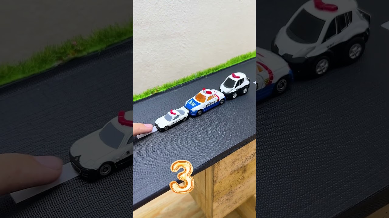 Police Car Mini Count the Number #toys #police