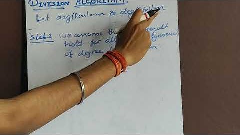 POLYNOMIAL RINGS..(VIDEO 4).. DIVISION ALGORITHM