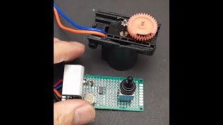 Used the KA8301 IC to make a device that changes the direction and speed of rotation of a DC motor.