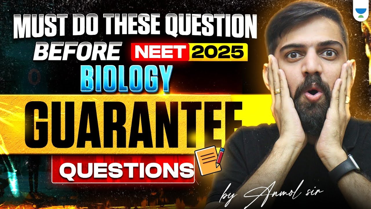 Guarantee NEET 2025 Biology MCQs NEET 2025 | NEET Biology Most Expected ...