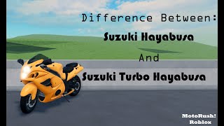 Difference Between: Suzuki Hayabusa and Suzuki Turbo Hayabusa (MotoRush Roblox) screenshot 3