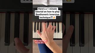 How to Play Beethoven’s Moonlight Sonata 3rd Mvt. Inversion Technique #moonlightsonata #beethoven