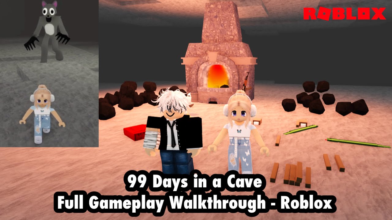 99 Days in a Cave [Full Gameplay Walkthrough] - Roblox