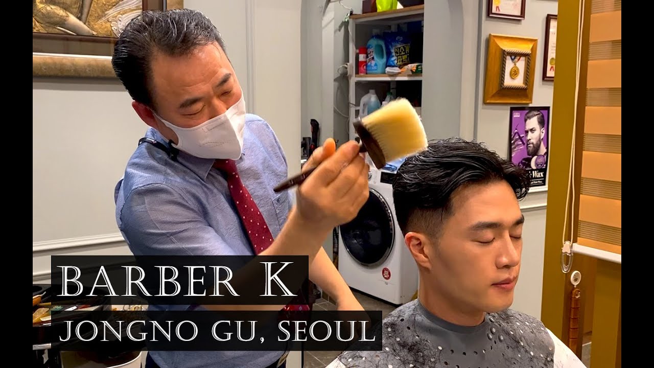 ASMR 30년 내공 달인의 화려한 가위 스킬 | 바버케이 | Haircut & Shampoo massages & scissors sounds