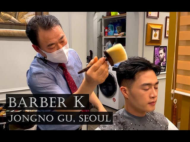 ASMR 30년 내공 달인의 화려한 가위 스킬 | 바버케이 | Haircut & Shampoo massages & scissors sounds