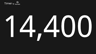 14400 Second Countdown Timer