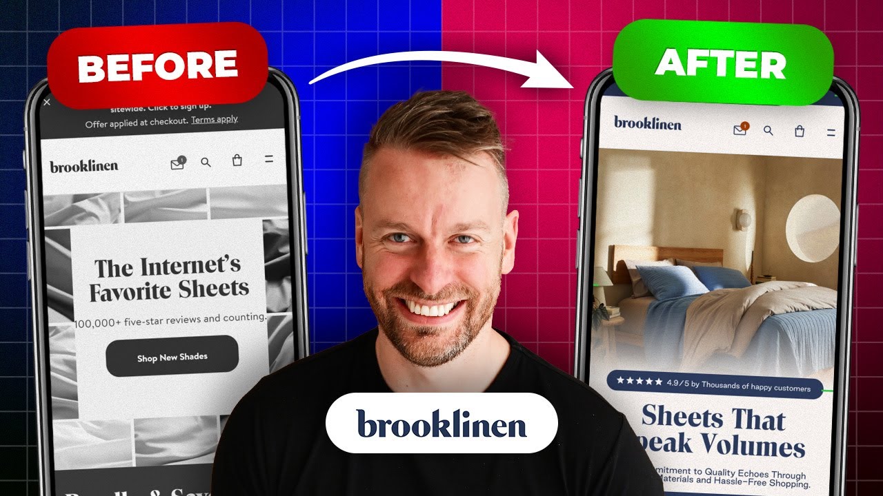 Here's How @Brooklinen Can Boost Their Website Conversions | Optimization By Oliver Ep 66