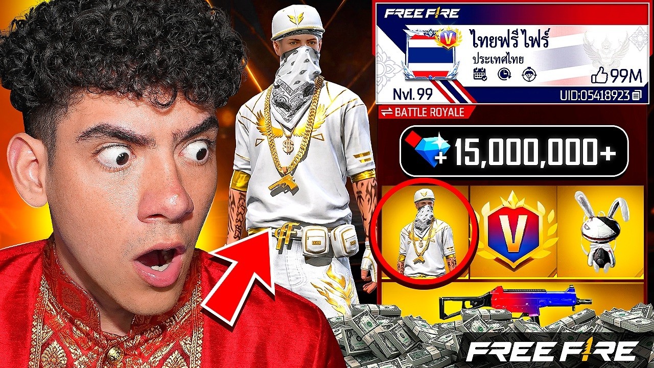 ENCONTRE AL JUGADOR MAS BILLONARIO DE FREE FIRE EN TAILANDIA Y ME DEJO LOCO !! - TheDonato