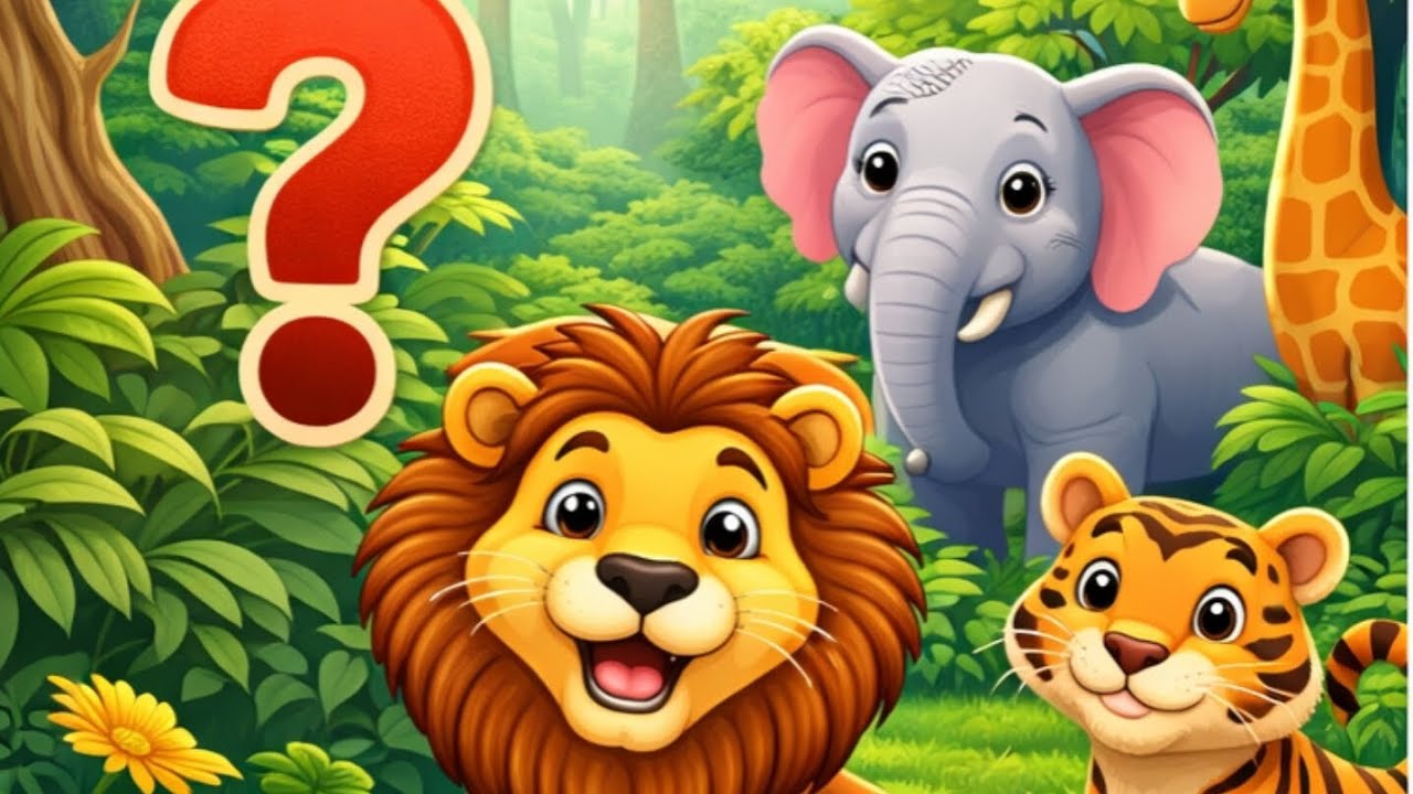 ما اسم هذا الحيوان؟ | حيوانات الغابة 🦁🐘🐯