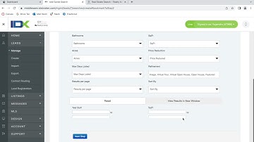 How to add and edit IDX Broker saved searches for leads from a broker