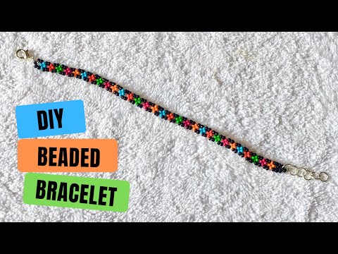 beadboard #craftyhacks #beadbracelets super easy to make! @DIY_crysta, Bead Bracelets