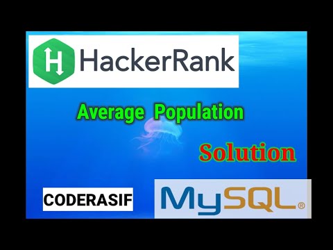 Average Population  HackerRank solution in hindi sql #sql #hackerrank || mysql playlist