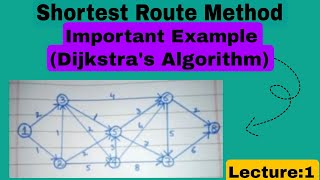 Dijkstra's Algorithm in Operational research (shortest Route Algorithm)⚠️(🛑Must read description)