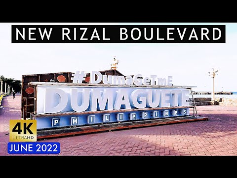 [4K DUMAGUETE ??] NEW RIZAL BOULEVARD Pantawan 3 | Walking Tour | Dumaguete Philippines