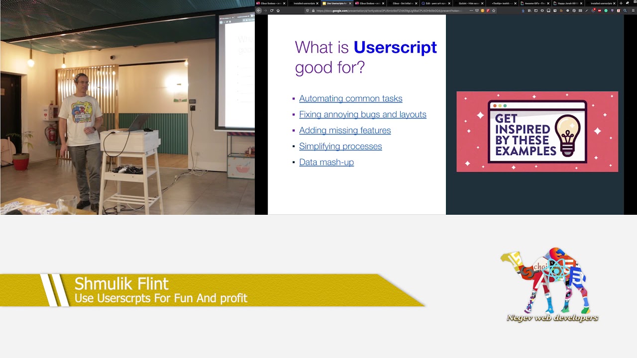 Shmulik Flint - Use Userscripts for fun and profit - YouTube