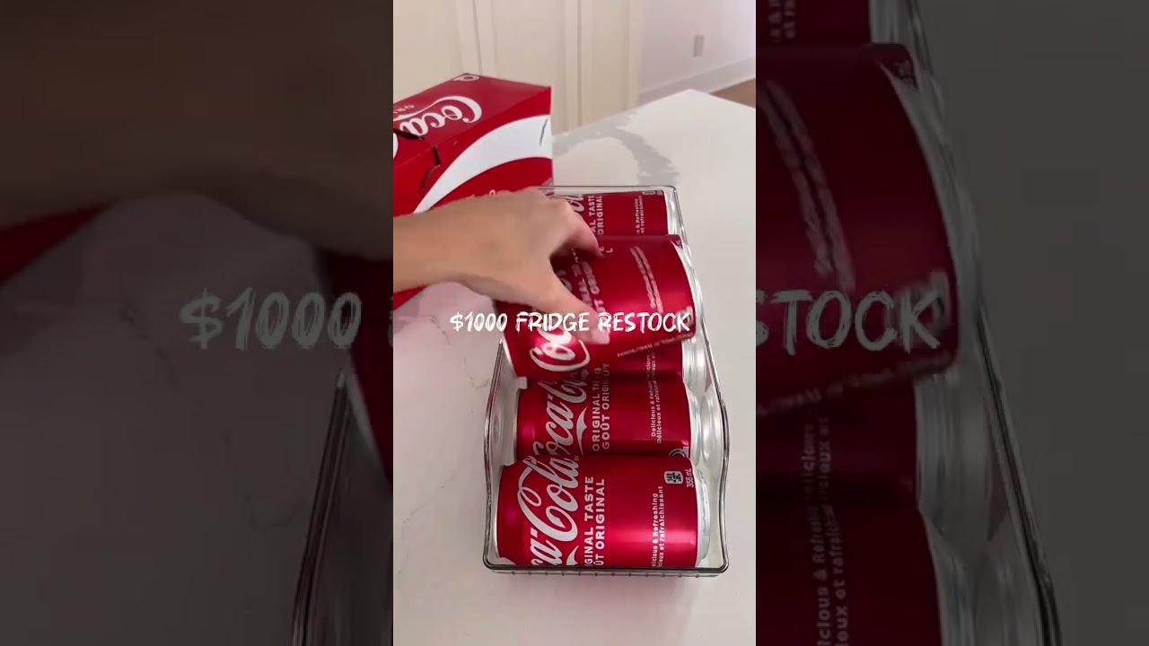  1000 Fridge Restock ASMR Sounds Perfect Organization