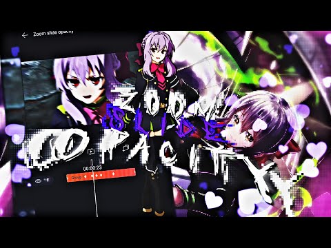 TUTORIAL ZOOM SLIDE OPACITY || ALIGHT MOTION