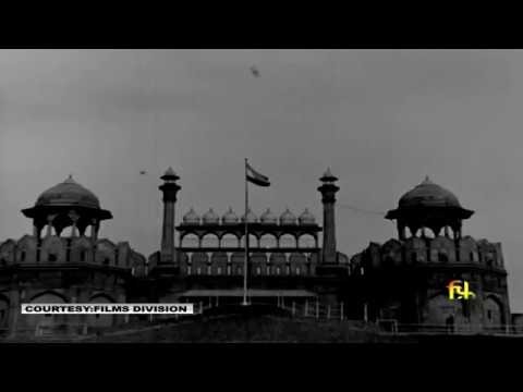 PM Jawaharlal Nehru at first Independence Day at Red Fort, Delhi