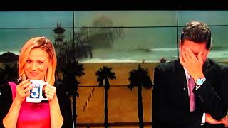 KTLA 5 LOS ANGELES WEATHERMAN  LET'S THE SH*T HIT THE FAN ON LIVE TV 9/12/19 by Petros chronis 976 views 4 years ago 57 seconds