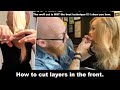 How to cut layers in the front at home. Hairdresser shows you how to do this #hair #beauty