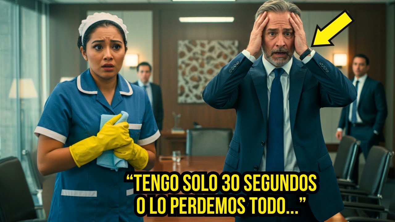 30 SEGUNDOS ANTES DE PERDERLO TODO… LA FAXINEIRA SALVÓ AL MILLONARIO ANTE TODOS