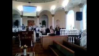 Video thumbnail of "На чудовій Україні, церква ЄХБ Дніпродзержинська video 2014 06 01 10 25 48"