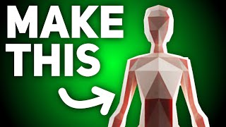 Make Low Poly Female Character in Blender! - Part 3