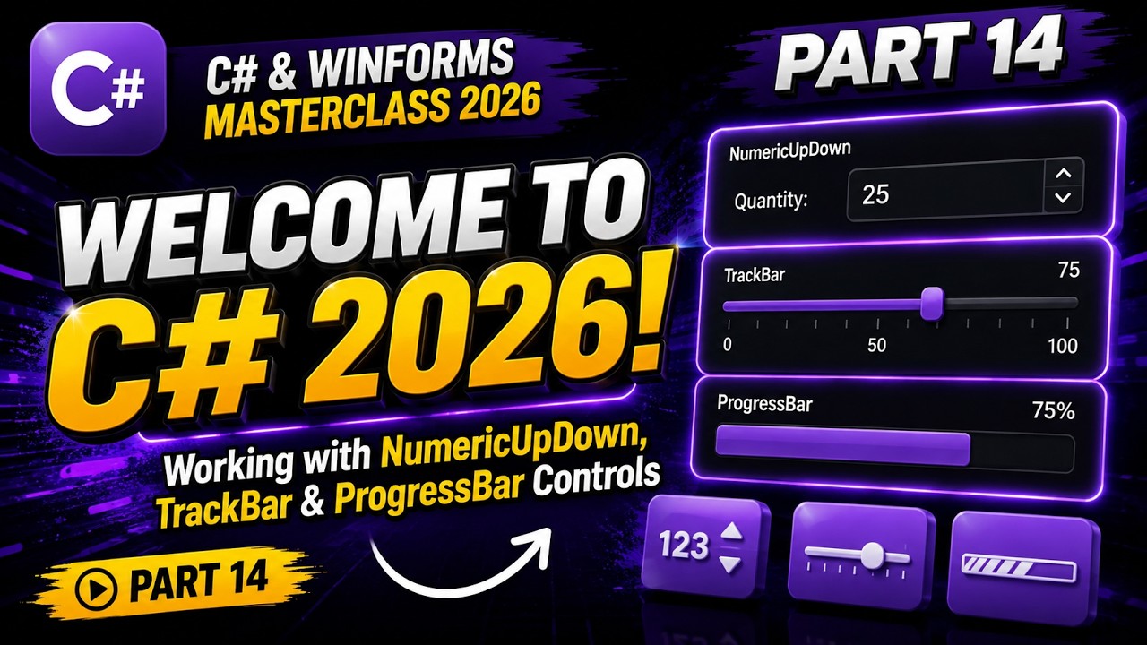 Winforms Progress Bar Example Master Sliders & Progress Bars in C# WinForms (.NET 10) – Full Tutorial ...
