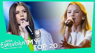 Junior Eurovision 2018 | My Top 20 (2 Years Later)