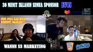 NGAKAK !!!! WANNN S3 MARKETINGNYA EVOS || SEMUA SPONSOR DILIBAS!!!