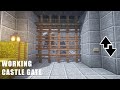 Minecraft: How to make working Castle Gate (easy)