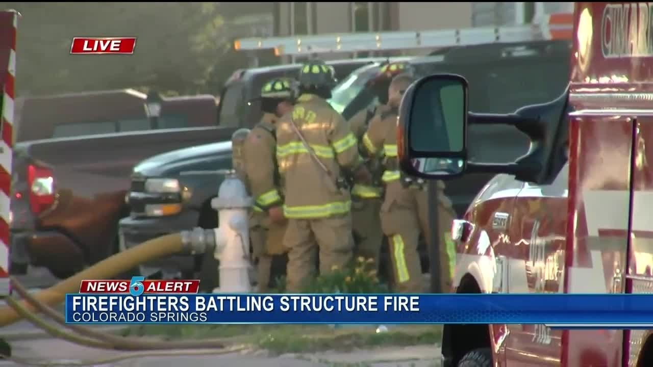Crews douse structure fire Thursday morning in Cimarron Hills - YouTube